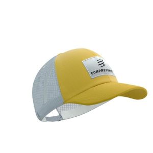 Trucker 6P cap – Grey/ceylon yellow