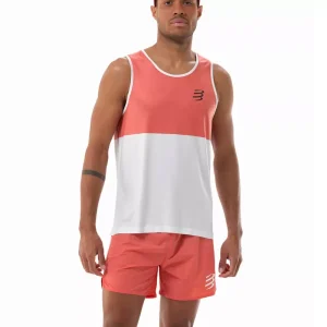 Performance Singlet  M- Tigerlily / Star White