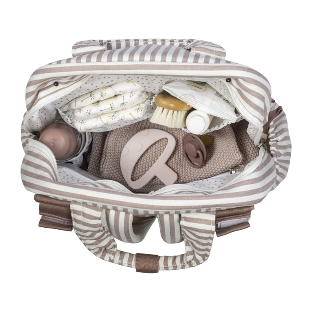 Mochila Walking Mum Praliné Riscas Moka - Image 7