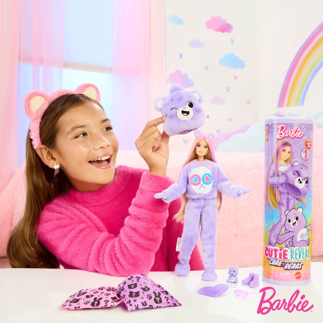 Barbie Cutie Reveal Care Bears Ursinho Divertido - Image 7