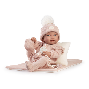 Boneca Recém-Nascida Pipa Pijama 42cm