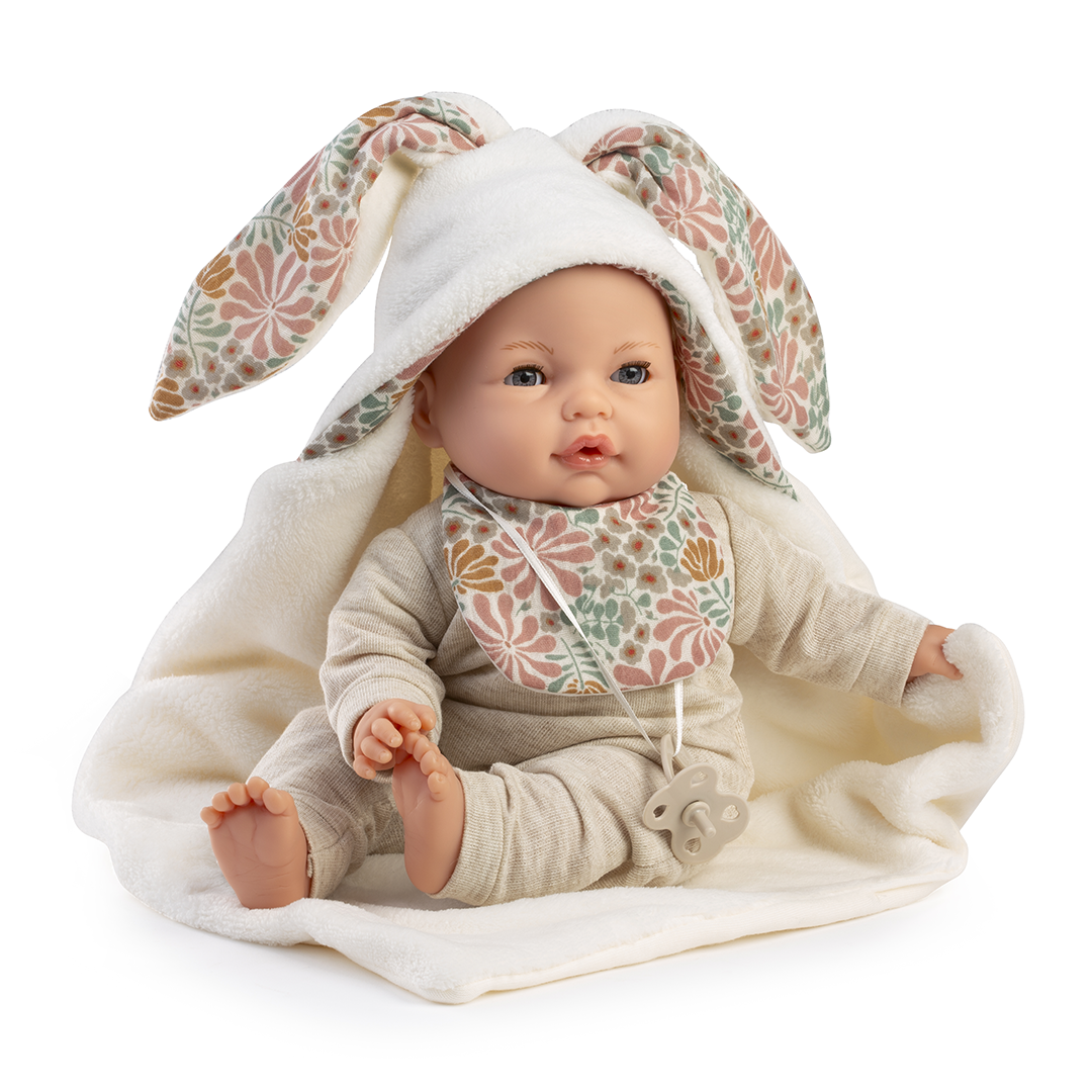 Boneca Classic Bimba Choro c/ Manta Carapuça 37cm
