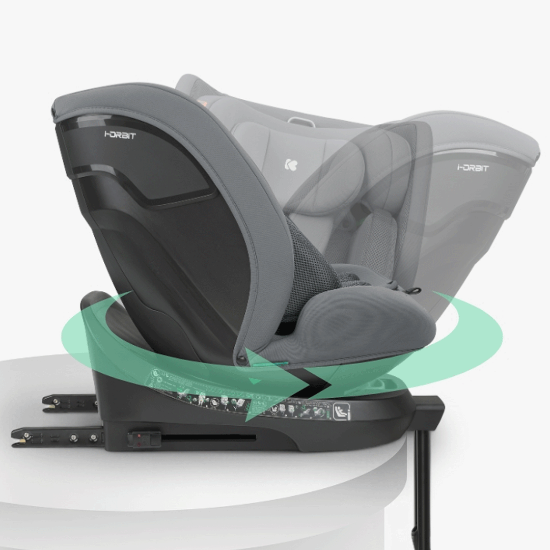 Cadeira Auto Kikkaboo i-Orbit Light Grey - Image 6