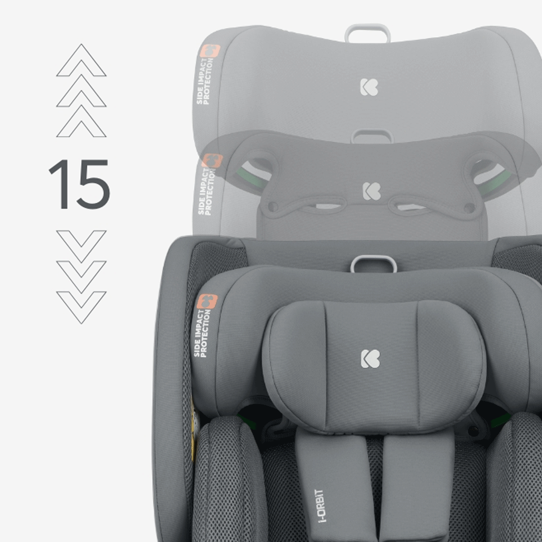 Cadeira Auto Kikkaboo i-Orbit Light Grey - Image 7