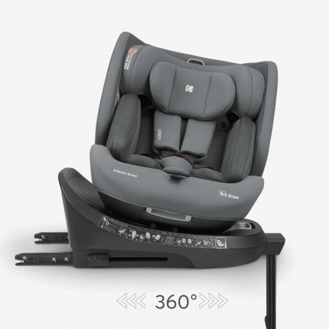 Cadeira Auto Kikkaboo i-Orbit Light Grey - Image 4