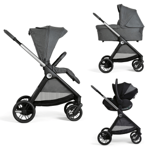 Trio Chicco Bellagio Flexi c/ First Seat Recline Black Satin