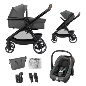 Trio Maxi-Cosi Sistema Convertível Zelia S Trio² Dark Grey