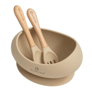 Set Alimentação Olmitos 3 Peças Silicone Sand