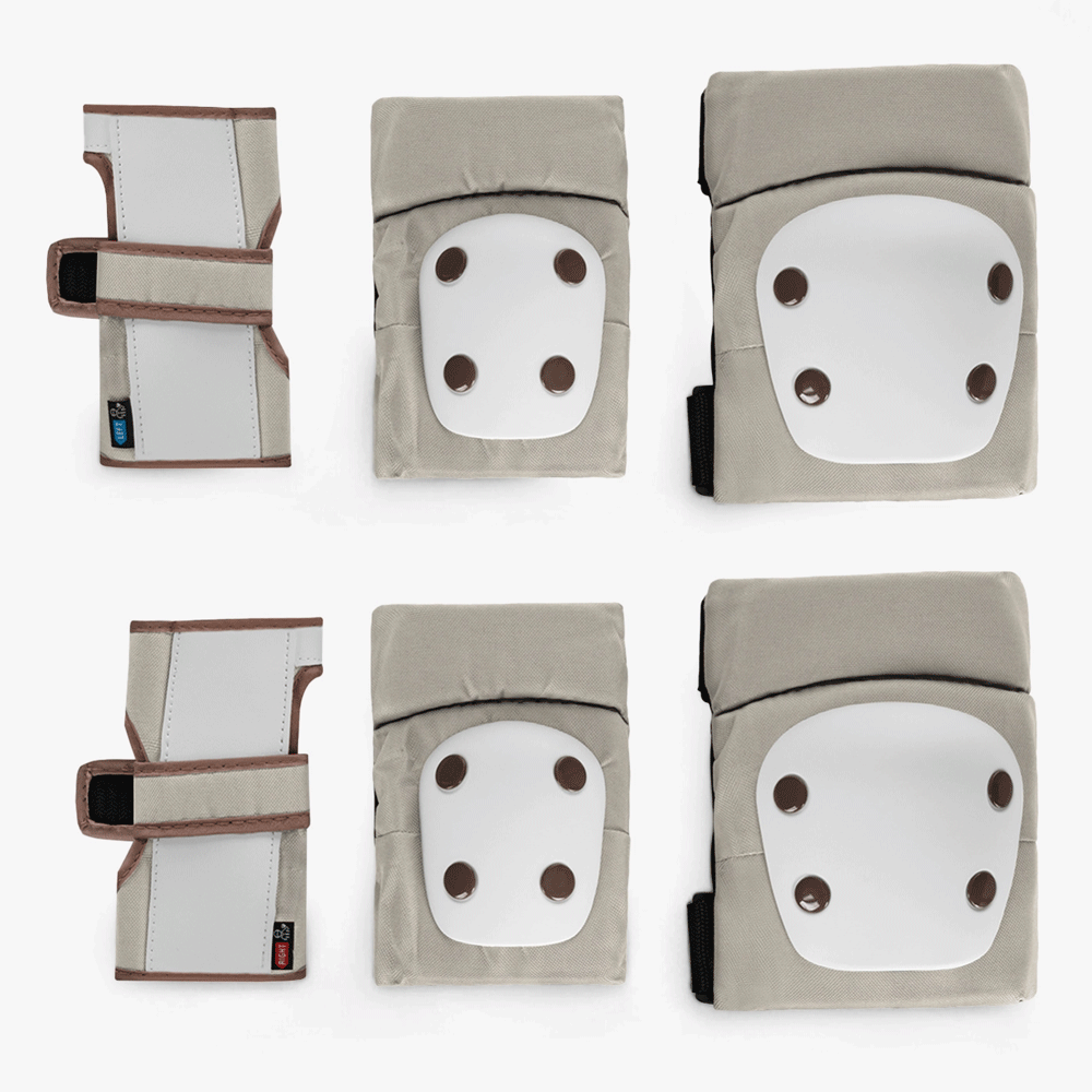 Conjunto de Proteções Joelheiras e Cotoveleiras Bege - Image 3