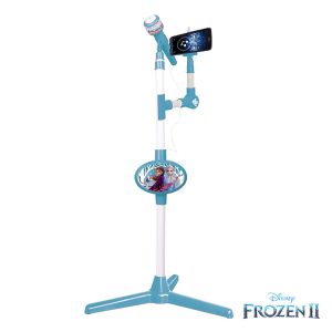 Frozen II Microfone c/ Pé e Suporte para Karaoke