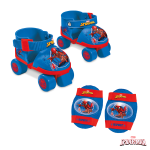 Conjunto Mondo Patins + Proteções Spider-Man Tam.22-29