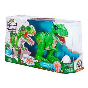 Robo Alive Attacking T-Rex Verde