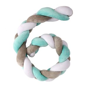 Trança Protetora Berço 120cm – Menta Tricolor