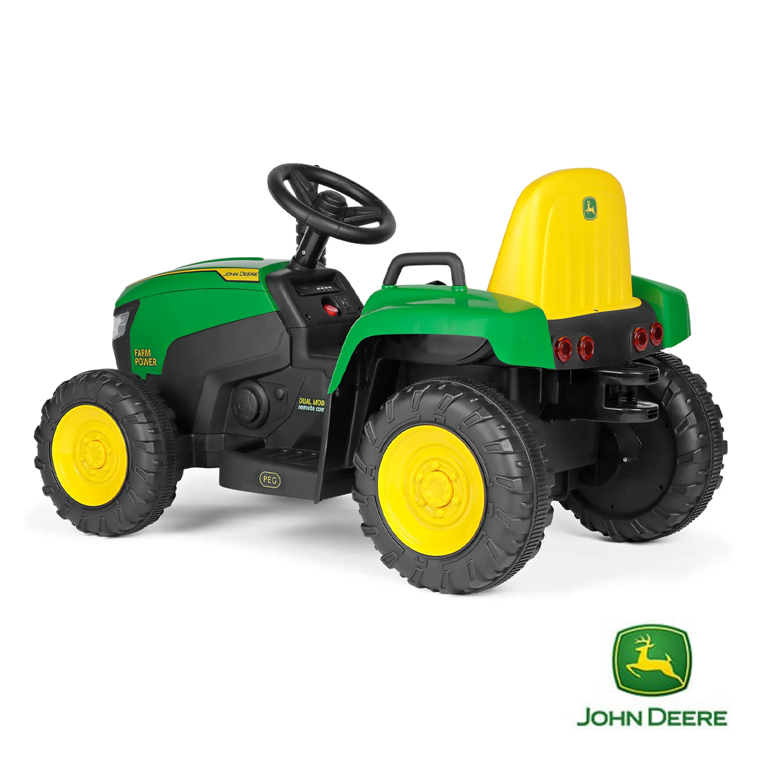 Trator John Deere Farm Power 12V c/ Controlo Remoto - Image 4