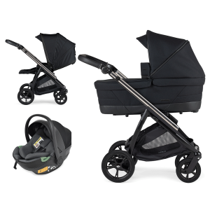 Trio Bébécar Pack BIB C501 Chassi Misto Cromado Preto